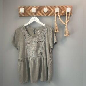 Sonoma Gray Short Sleeve Top